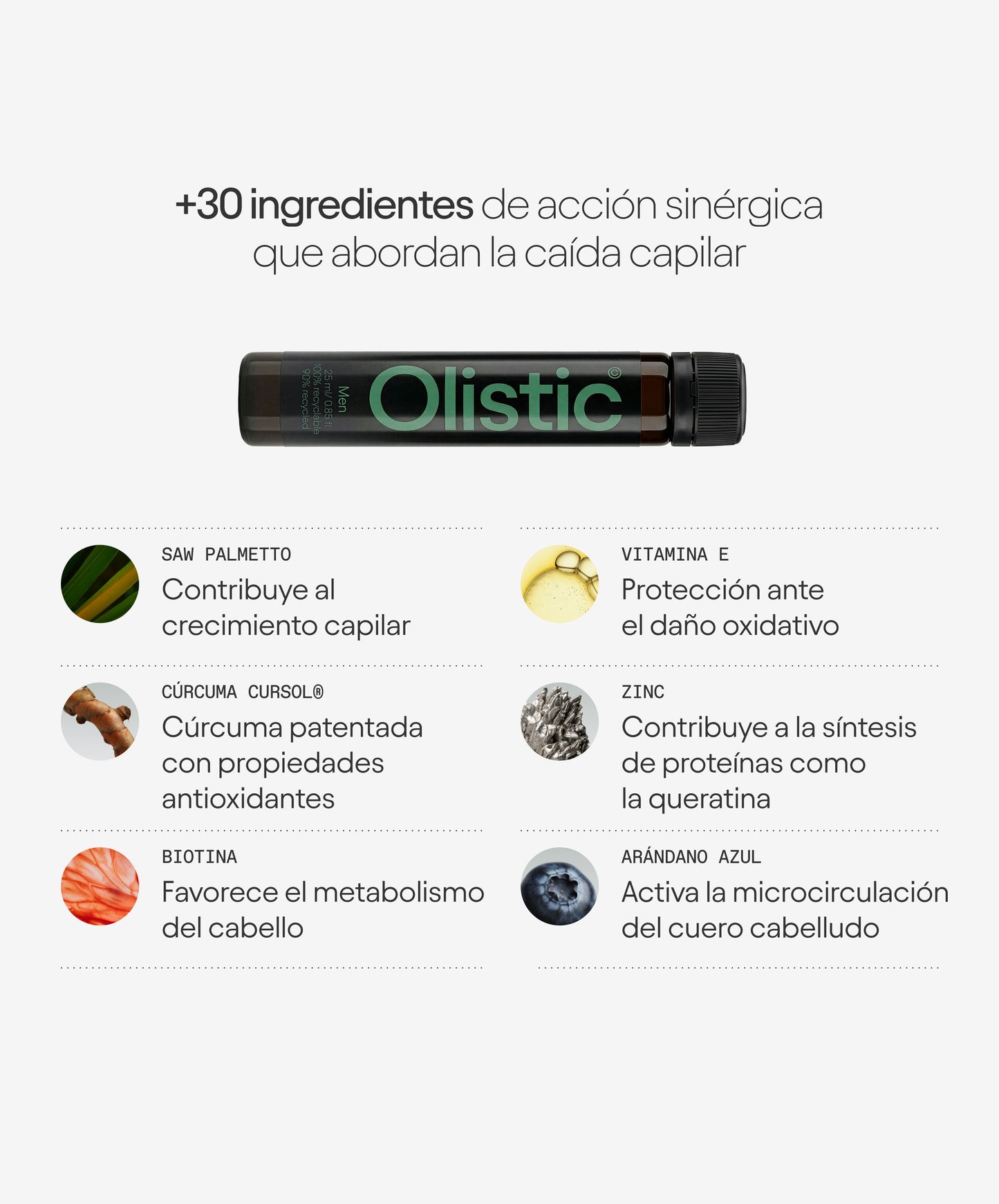 Ingredientes naturales - Olistic Men