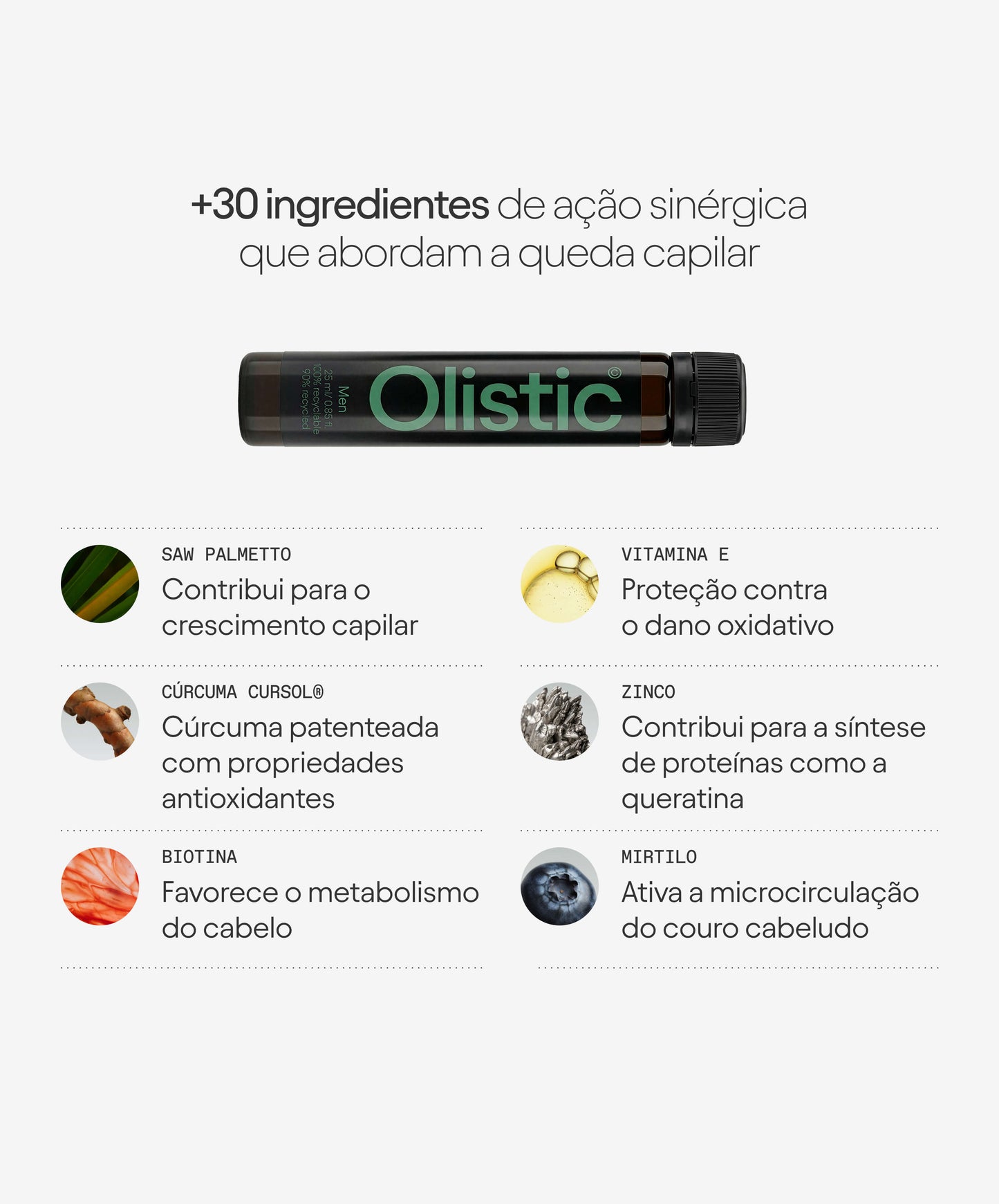 ingredientes naturais - Olistic Men