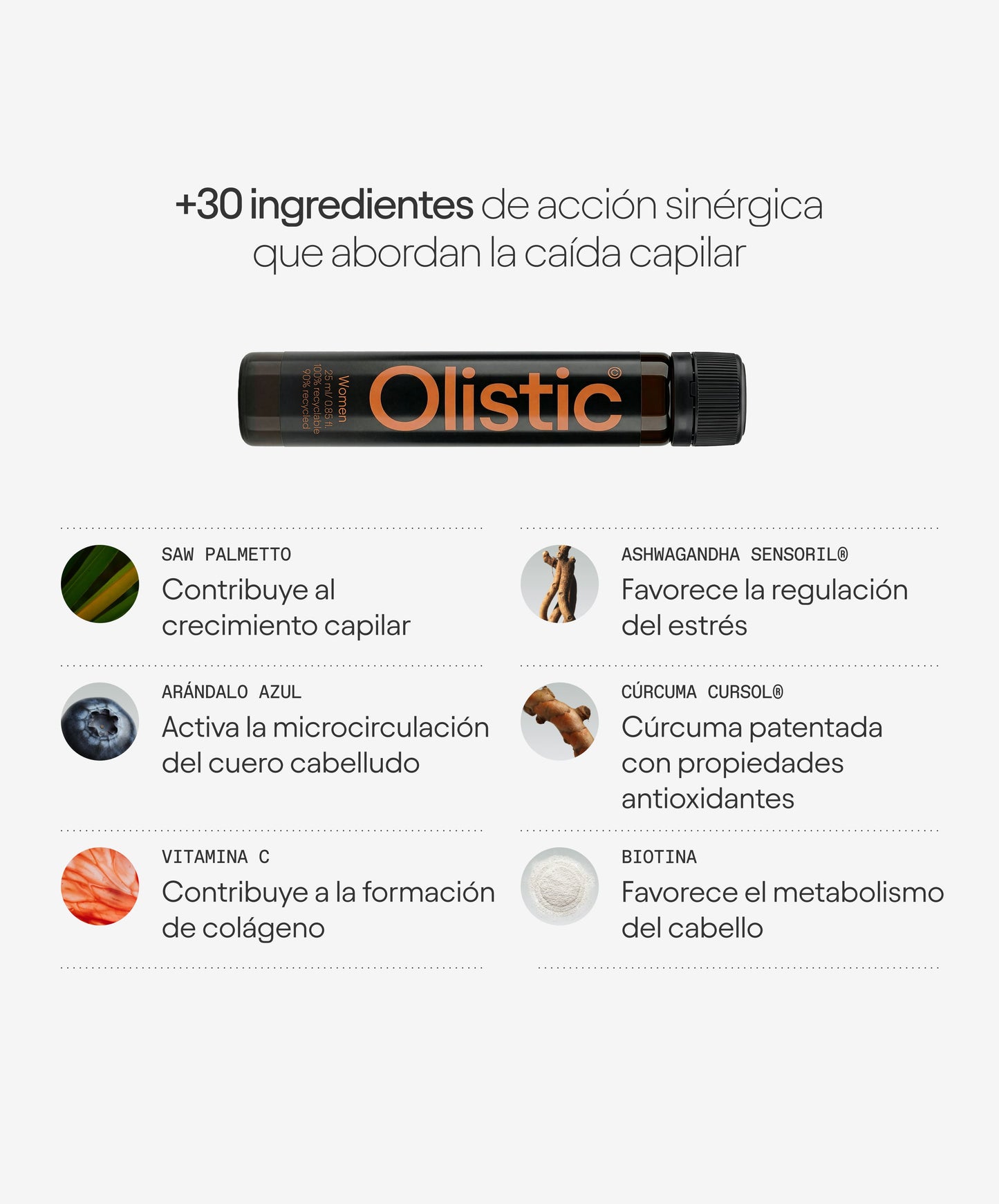 Ingredientes naturales - Olistic Women