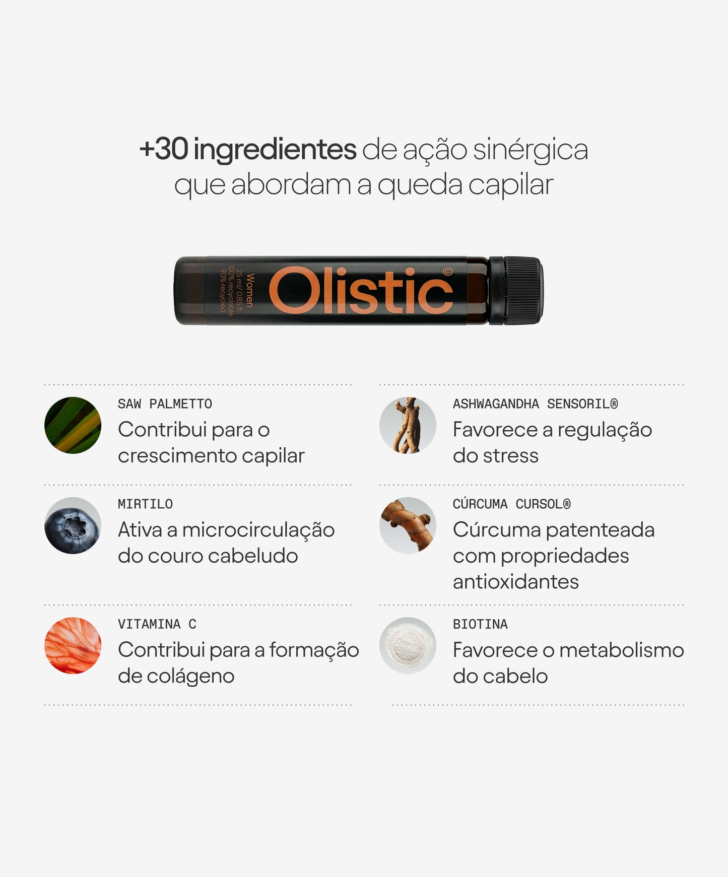 Ingredientes naturais - olistic women