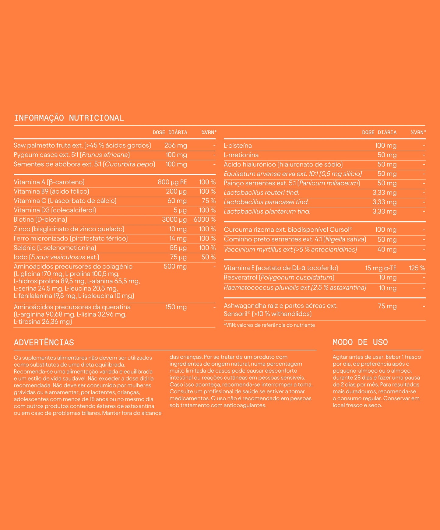 informaçao nutricional - olistic women