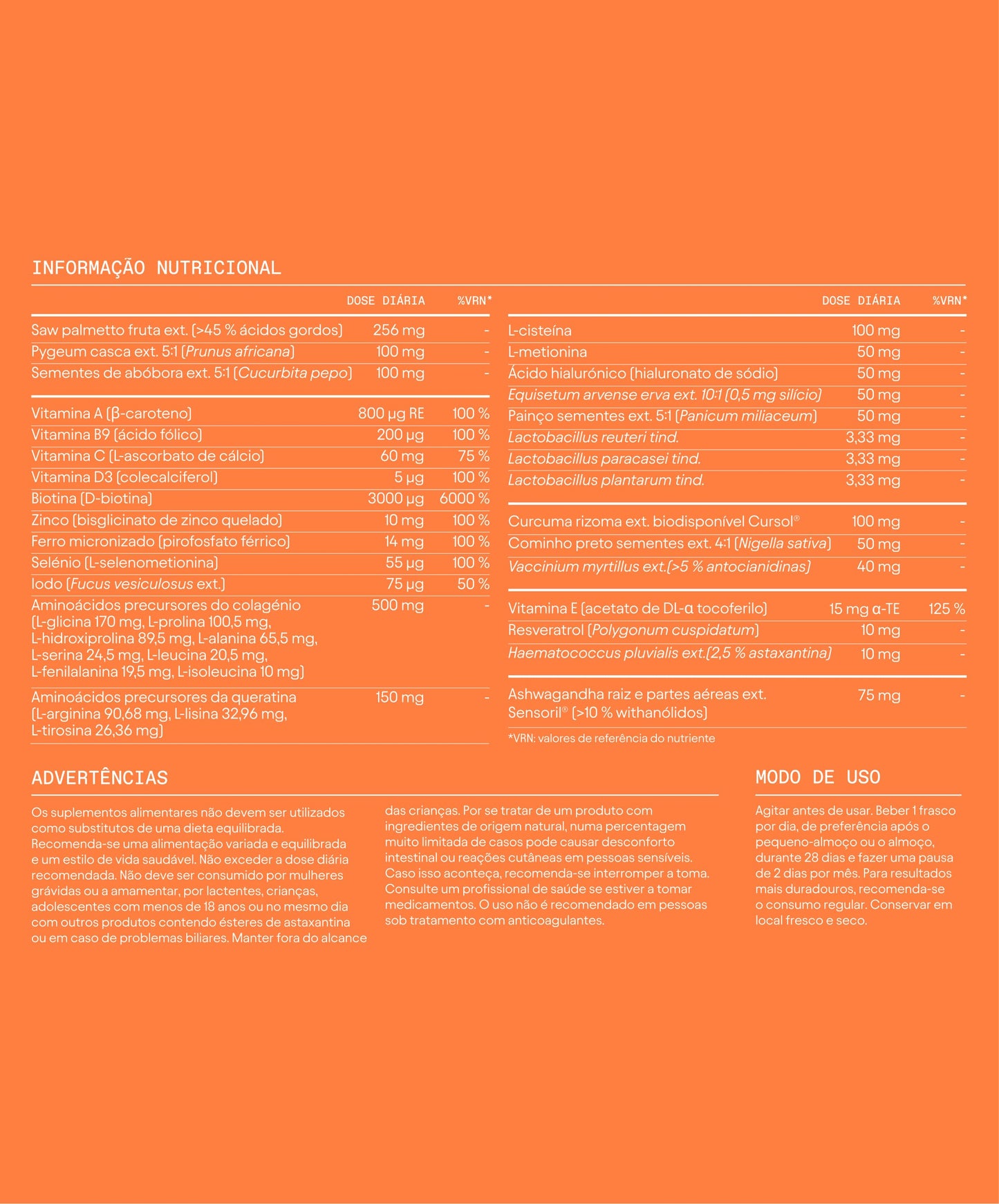 informaçao nutricional - olistic women