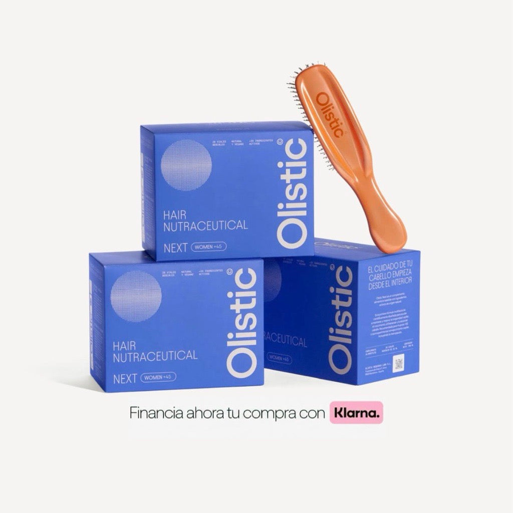 Pack 3 y iBrush - Olistic Next tratamiento capilar anticaída para mujeres +45 años
