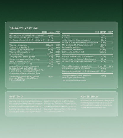 Información nutricional - Olistic Men tratamiento anticaída capilar